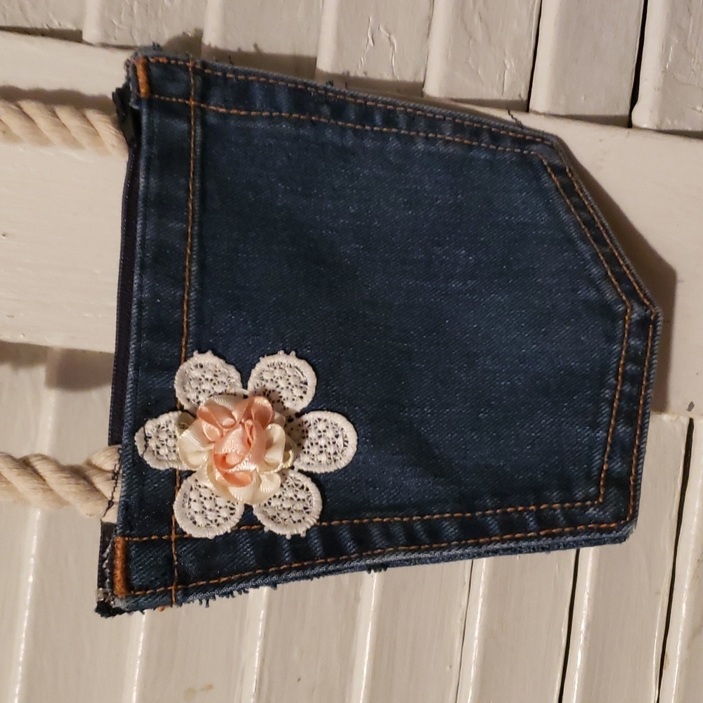 Blue Jean Pocket Crossbody